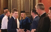 Uczniowie z Gilowic na gali w Collegium Novum UJ w Krakowie - 2019