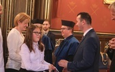 Uczniowie z Gilowic na gali w Collegium Novum UJ w Krakowie - 2019