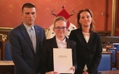 Uczniowie z Gilowic na gali w Collegium Novum UJ w Krakowie - 2019