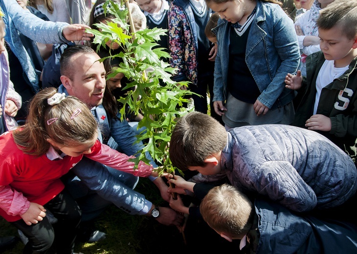 Na następne stulecia. W Koszalinie posadzono dąb PCK