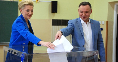 Prezydent Andrzej Duda oddał głos w wyborach do Parlamentu Europejskiego