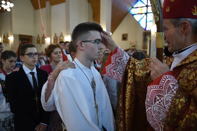 Bierzmowanie w Ochotnicy Górnej