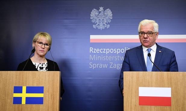 Szefowie MSZ Polski i Szwecji: Zełenski kontynuuje politykę prozachodnią