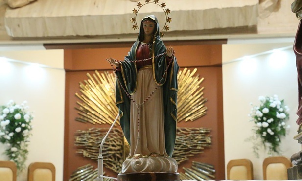 Figura Matki Bożej wykonana na podstawie tego, jak Maryję widziała Patrycja.