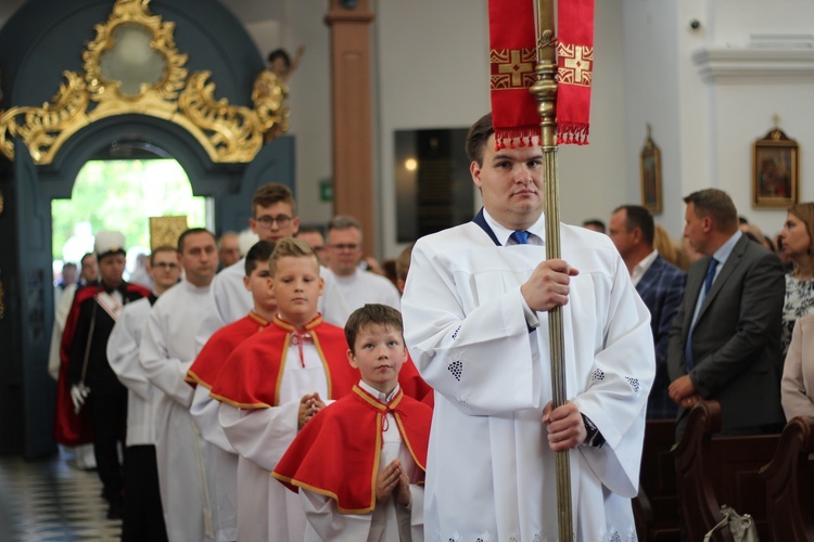 Dziękczyniene za ukończone prace przy kosciele w Rawie Maz.