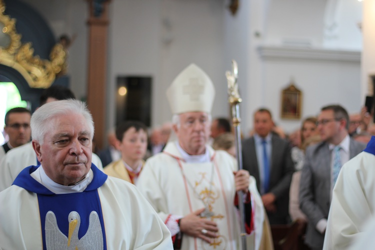 Dziękczyniene za ukończone prace przy kosciele w Rawie Maz.