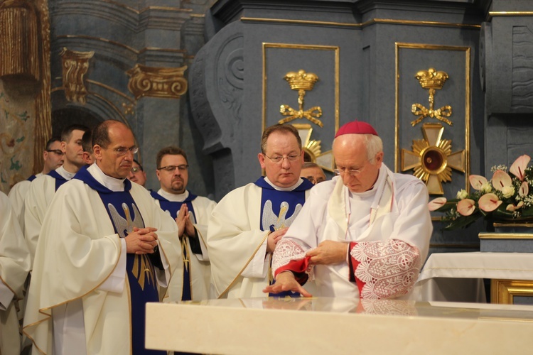 Dziękczyniene za ukończone prace przy kosciele w Rawie Maz.