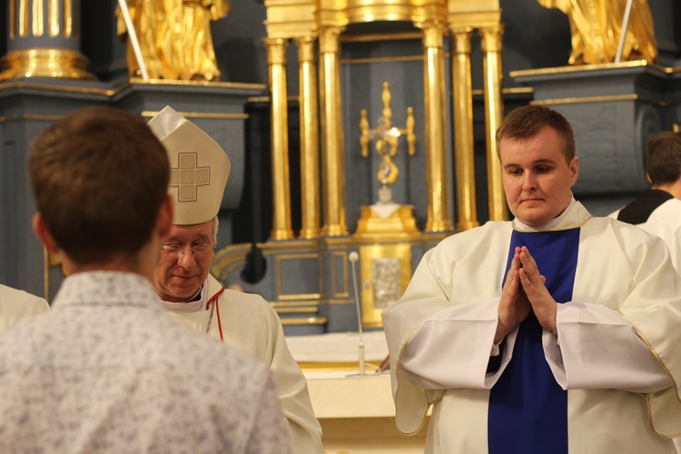 Dziękczyniene za ukończone prace przy kosciele w Rawie Maz.