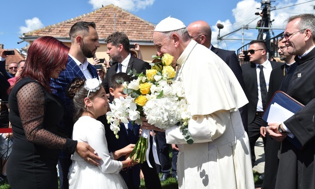 Papież Franciszek w Rumunii.