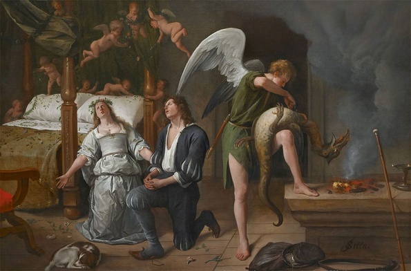 Jan Steen, Tobiasz i Sara z archaniołem Rafałem