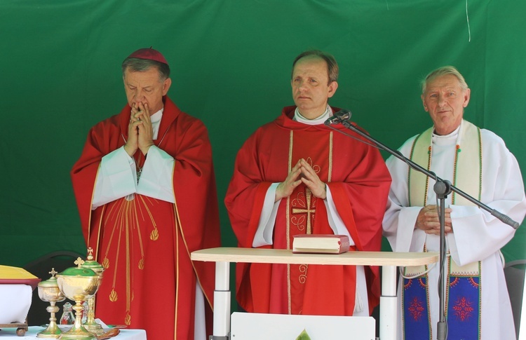 Poświęcenie pomnika pomordowanych żołnierzy "Bartka" w Starym Grodkowie