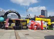 Katowice: piknik Tour de Pologne. Wśród atrakcji m.in. symulatory wyścigowe
