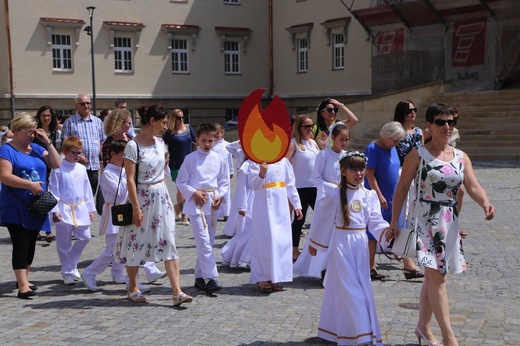 Pielgrzymka dzieci komunijnych do katedry