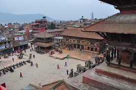 Starożytne centrum Bhaktapur, historycznej stolicy Nepalu 