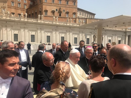 Audiencja z Ojcem Świętym Franciszkiem