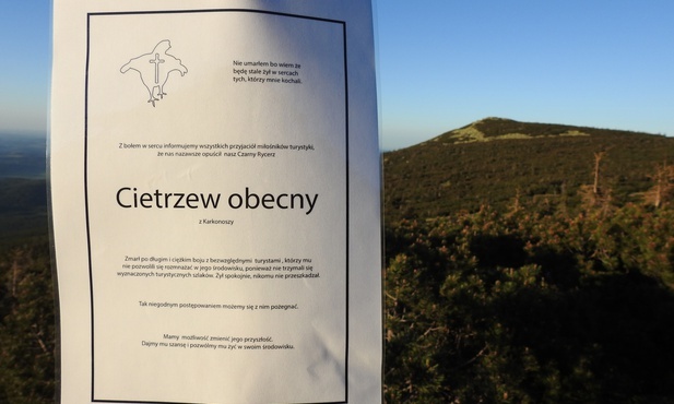 Nekrologi na szlakach w Karkonoszach