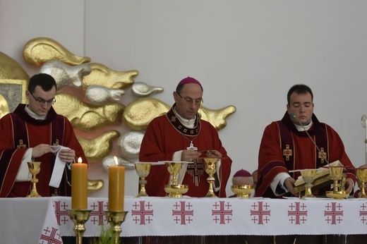 Msza się dla KEP w sanktuarium Relikwii Drzewa Krzyża Świętego w Wałbrzychu