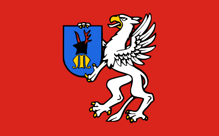 Flaga powiatu mieleckiego.
