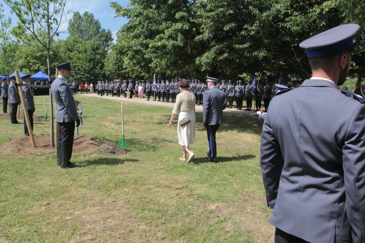 Policyjne Dęby Pamięci w Legnicy