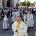 Procesja Bożego Ciała na ulicach Głogowa