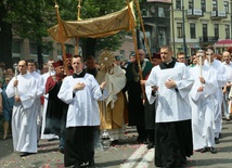 Procesja w centrum Lublina.