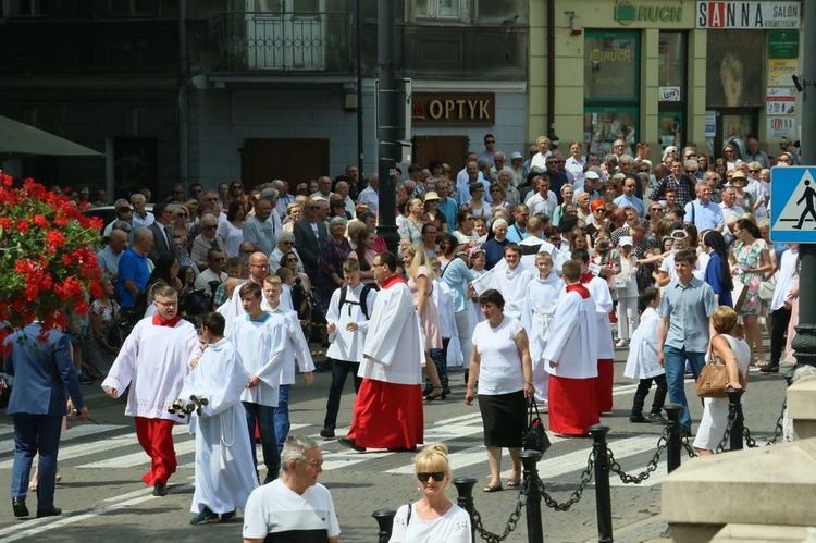 Procesja Bożego Ciała w  Lublinie