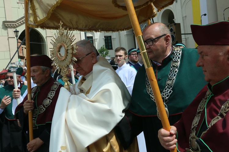 Procesja Bożego Ciała w  Lublinie