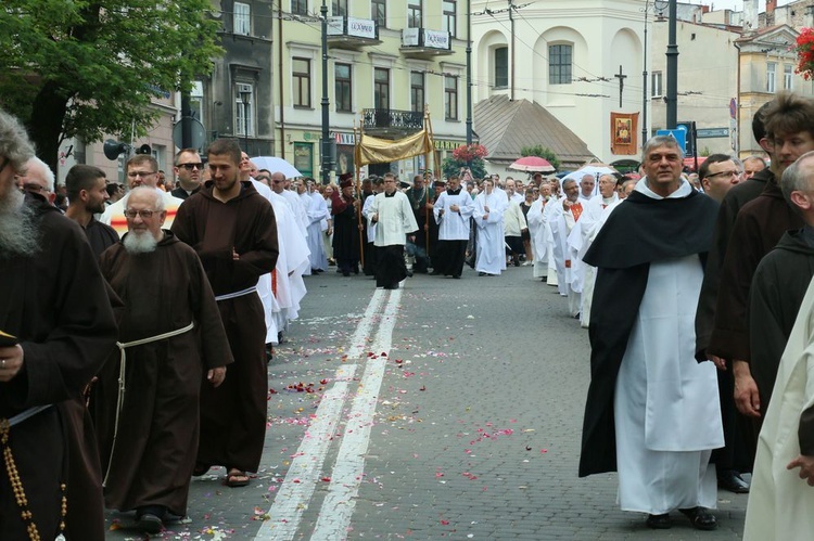 Procesja Bożego Ciała w  Lublinie