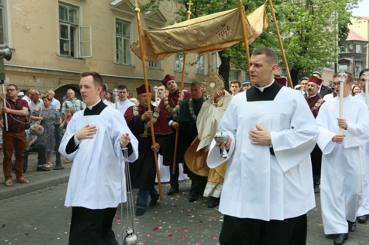 Procesja Bożego Ciała w  Lublinie