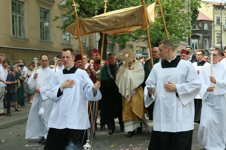 Procesja Bożego Ciała w  Lublinie