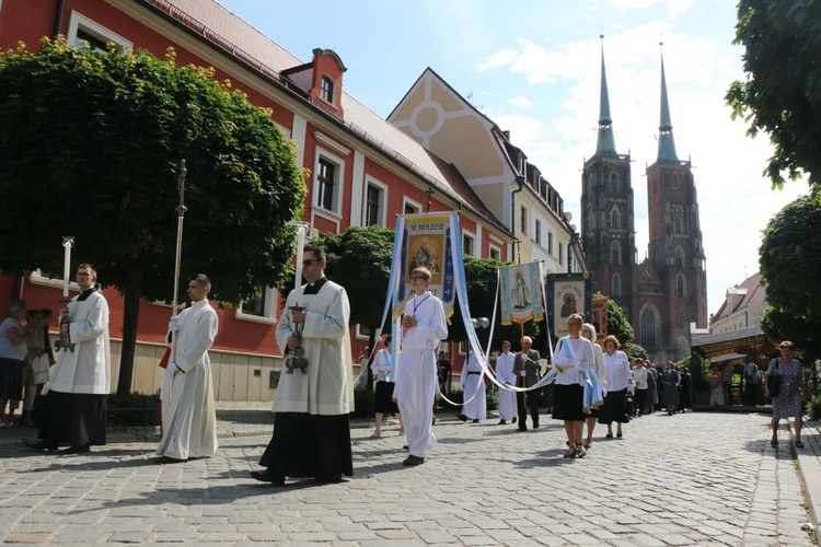 Centralna procesja Bożego Ciała we Wrocławiu 2019