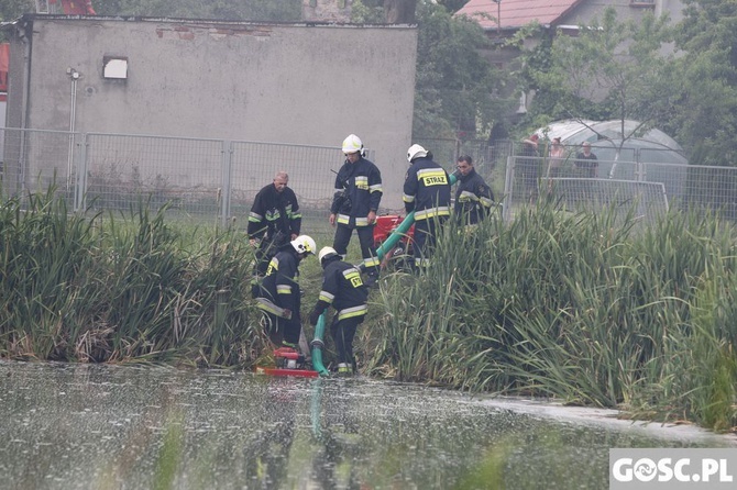 Pożar kościoła w Lutolu Suchym