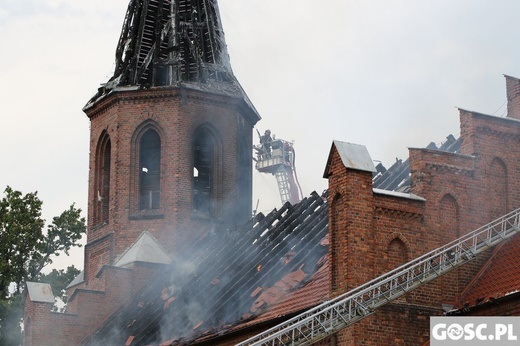 Pożar kościoła w Lutolu Suchym