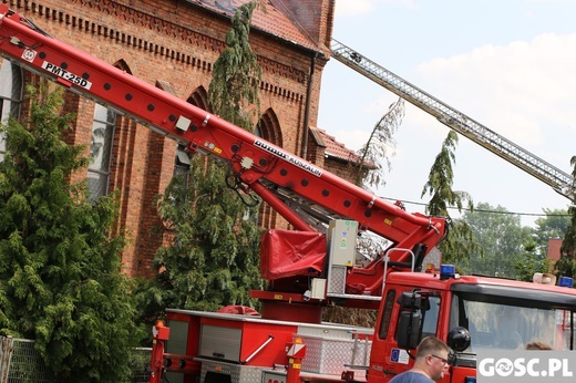 Pożar kościoła w Lutolu Suchym