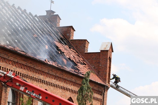 Pożar kościoła w Lutolu Suchym