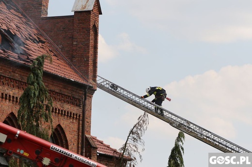 Pożar kościoła w Lutolu Suchym