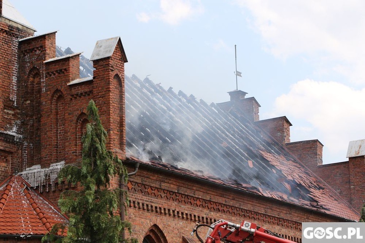 Pożar kościoła w Lutolu Suchym