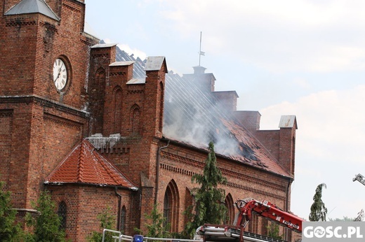 Pożar kościoła w Lutolu Suchym