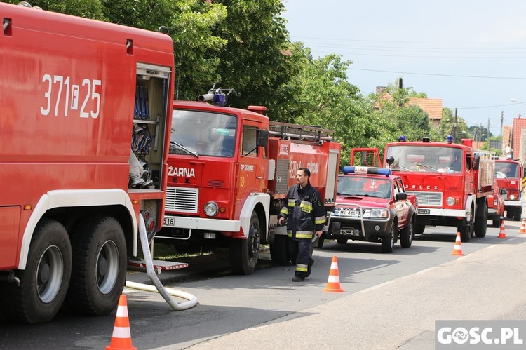 Pożar kościoła w Lutolu Suchym