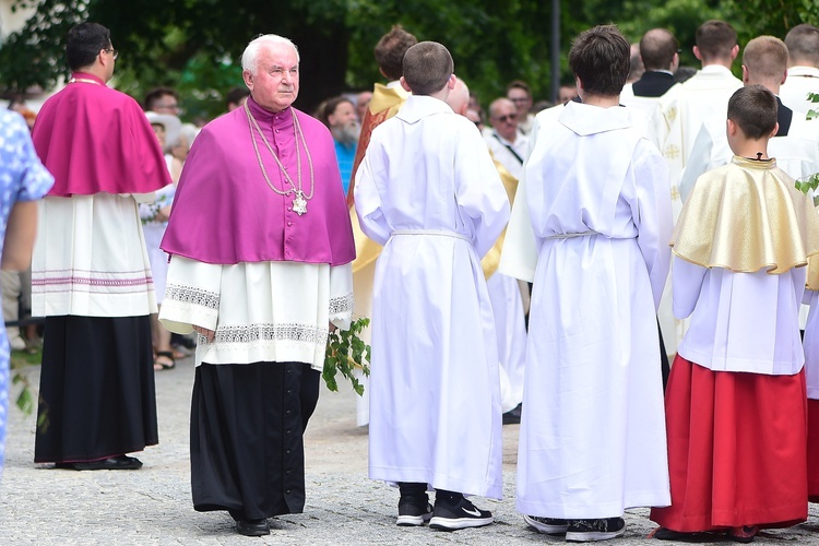 Olsztyn. Centralna procesja Bożego Ciała