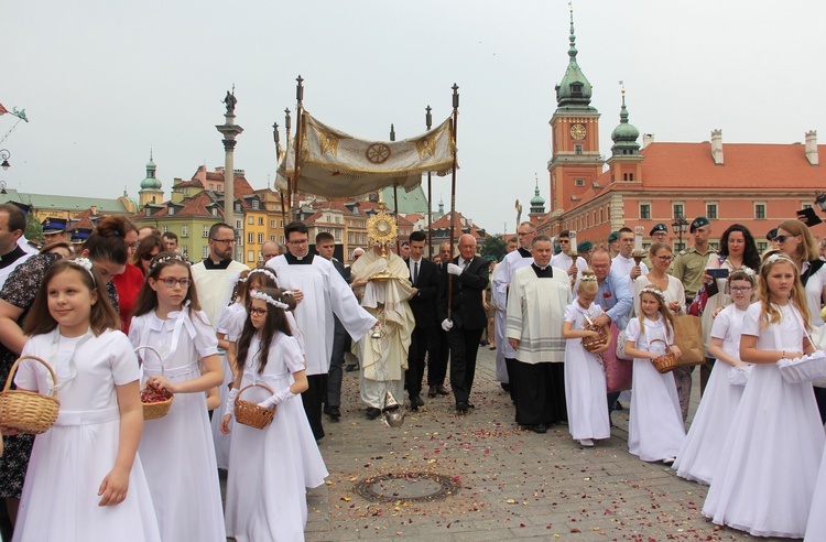 Boże Ciało 2019 w Warszawie