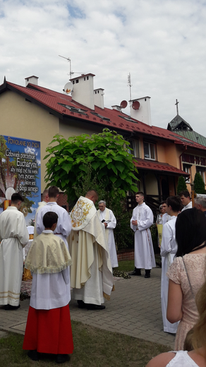 Procesja Bożego Ciała w parafii pw. Andrzeja Apostoła we Wrocławiu-Stabłowicach