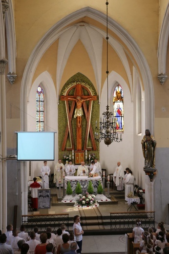Boże Ciało 2019 - Wałbrzych, parafia pw. św. Barbary
