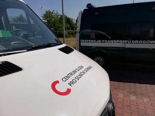 Międzynarodowa kontrola Inspekcji Transportu Drogowego na A4 w Rudzie Śląskiej
