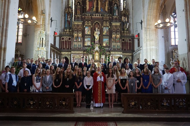 Trzy uroczystości w bazylice w Strzegomiu