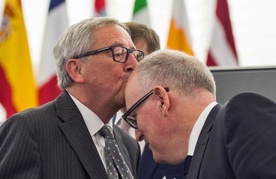 Jean-Claude Juncker i Frans Timmerman