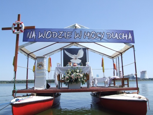 Msza św. na zalewie rybnickim