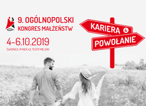 Plakat promujący 9. Ogólnopolski Kongres Małżeństw.