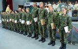 Przyszli oficerowie Wojska Polskiego oddają Bogu nowy etap życia