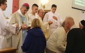 Bp Roman Pindel z chorymi w Polance Górnej - 2019